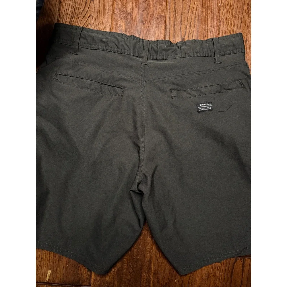 ONeill Hybrid Shorts Mens 34 Dark Charcoal Grey Stretch Boardshorts OG 52 2686